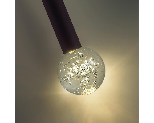 4373/3LA HIGHTECH ODL26 Подвесной светильник  черный/хрустальн. стекло/металл IP20 LED 3W 400Лм 3000K 220-240V FIANO