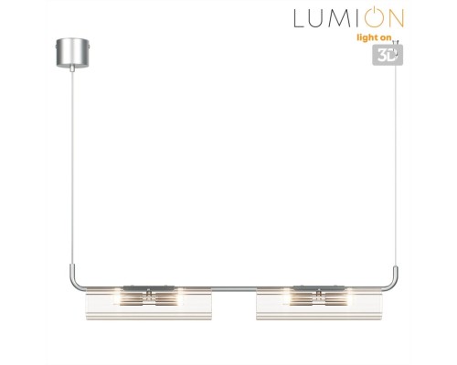 8258/4 SUSPENTIONI LN26 серебро/прозрачный, металл/стекло Подвес G9 4*20W 220V TORONTO