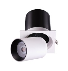 Встраиваемый светодиодный светильник Novotech 358082 Lanza белый/черный LED 12 Вт 3000K