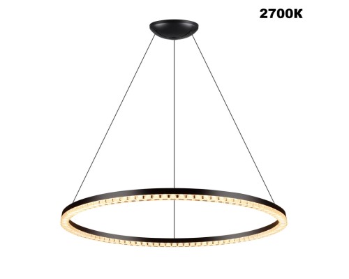 359711 LEDO NT25 000 черный Светильник подвесной диммир. со сменой цв.темпер. (пульт ДУ/прилож. Smart Life) IP20 LED 70W 220-240V 1800-4000К MONILE