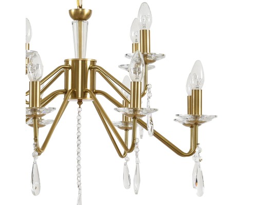 8319/12 CLASSI шампань/прозрачный, металл/хрусталь Люстра E14 12*40W 220V SEVERINA