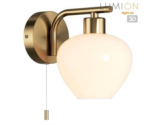 8278/1W MODERNI латунь/белый, металл/стекло Бра Е14 1*40W 220V CARMELA