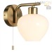8278/1W MODERNI латунь/белый, металл/стекло Бра Е14 1*40W 220V CARMELA
