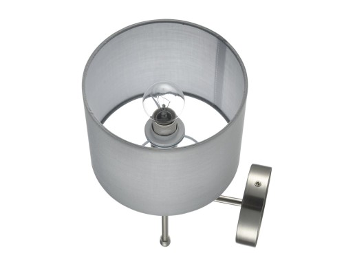 8262/1W CLASSI LN26 металл/текстиль, никель/серый Бра E14 1*40W 220V LATTI