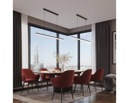 359712 LEDO NT25 000 черный Светильник подвесной диммир. со сменой цв.темпер. (пульт ДУ/прилож. Smart Life) IP20 LED 30W 220-240V 1800-4000К MONILE