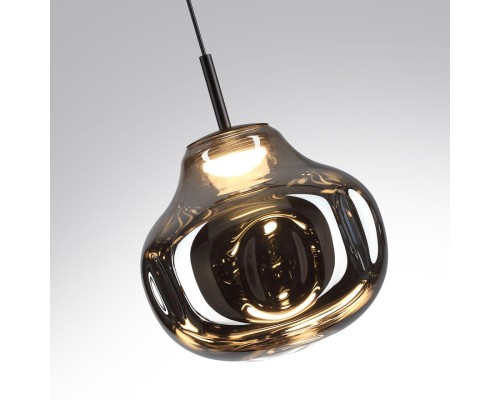 5097/4LC PENDANT ODL25 421 черный/дымчатый/металл/стекло Подвес LED 4W 4000K 388Лм VASO