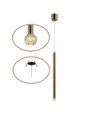 4374/3LA HIGHTECH ODL26 Подвесной светильник  золото/хрустальн. стекло/металл IP20 LED 3W 400Лм 3000K 220-240V FIANO