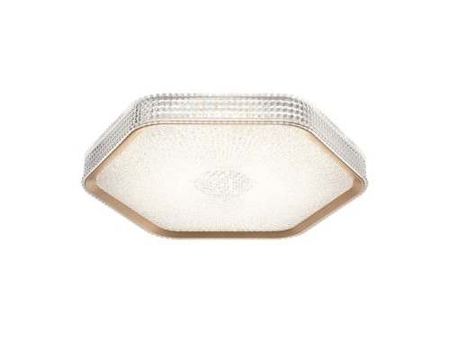 7746/48L PIKO LED SN Светильник металл/пластик/прозрачный/золотистый LED 48Вт 3000-4000-6000K 425х385 IP20 пульт ДУ SPARKS