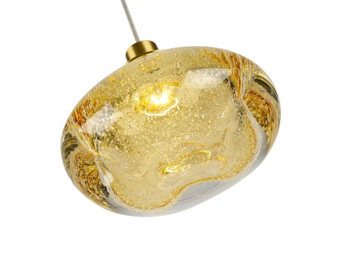 7042/4L L-VISION ODL25 413 Подвесной светильник янтарный/бронзов/металл/стекло IP20 LED 4W 3000K 220V MELA