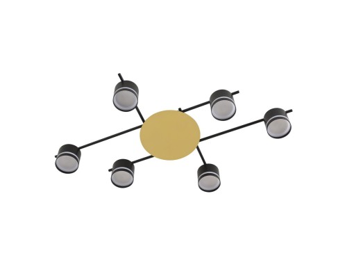 8304/6C COMFI золотой/черный, металл/акрил Светильник настенный  GX53 LED 6*7W 220V BENUA