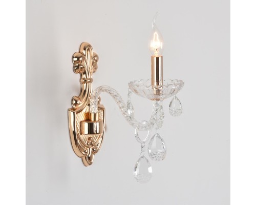 8376/1W CLASSI LN золото/прозрачный, металл/хрусталь Бра E14 40W 220V ALISSA