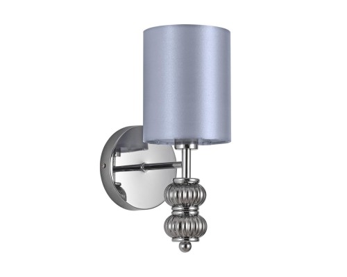 8338/1W MODERNI хром/серый, металл/стекло/текстиль Бра E14 40W 220V ILMIRA