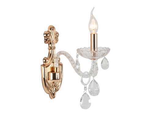 8376/1W CLASSI LN золото/прозрачный, металл/хрусталь Бра E14 40W 220V ALISSA