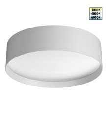 359600 OVER NT25 000 белый Светильник накладной светодиодный с переключ. цв. температуры IP20 LED 36W 220-240V 3000К\4000К\6000К ORBIS