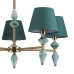8275/5 CLASSI латунь/зеленый, металл/керамика/ткань Люстра Е14 5*40W 220V VERMONT