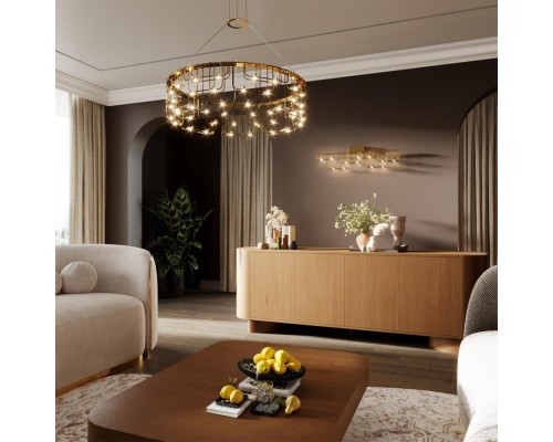 7060/12WL HIGHTECH ODL26 Настенный светильник  нерж/сталь золото  IP20 LED 12W 1080Лм 3000K 220V ZAHA