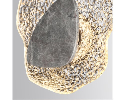 5461/12WLB L-VISION ODL_EX26 черный/прозрачный/серый/металл/стекло/мрамор Настенный светильник LED x 12W 3000K CORALLA