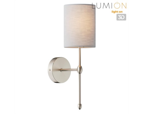 8262/1W CLASSI LN26 металл/текстиль, никель/серый Бра E14 1*40W 220V LATTI