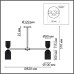 6586/16 MODERNI LN24 золото/прозрачный, металл/стекло Люстра подвесная E14 16*40W 220V KASSIA