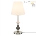 8283/1T CLASSI никель/белый, металл/керамика/текстиль Настольная лампа Е14 1*40W 220V KENTUKI