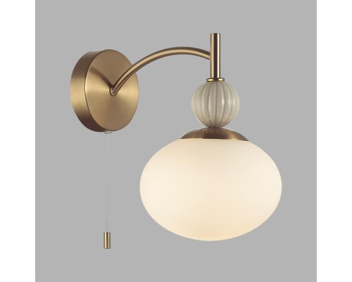 8272/1W NEOCLASSI латунь/бежевый/белый, металл/керамика/стекло Бра Е14 1*40W 220V GLORIYA