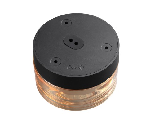 7158/6CL HIGHTECH ODL26 Настенно-потолочный светильник  черный/янтарный/стекло/поликарбонат IP65 LED 6W 410Лм 2200/2700/3000K 120° 220-240V RONDA