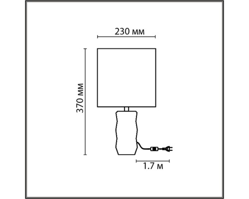 8136/1T MODERNI LN25 000 серый, керамика/текстиль Настольная лампа Е27 1*60W 220V BEINA