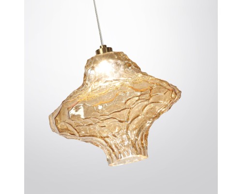 5108/3L L-VISION  ODL26 антич.бронза/янтарный металл/стекло Подвес LED x 3W 4000K ORDI