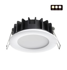 358949 SPOT NT22 белый Встраиваемый светодиодный светильник с переключателем цветовой температуры IP20 LED 3000К\4000К\6000К 10W 220V LANTE
