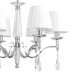 8316/6 CLASSI LN26 хром/белый, металл/хрусталь/текстиль Люстра E14 6*40W 220V MAGDA
