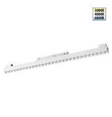 359624 SHINO NT25 000 белый Трековый светильник для низков. шинопровода с переключ. цв. темпер. IP20 LED 3000К\4000К\6000К 30W 48V FLUM