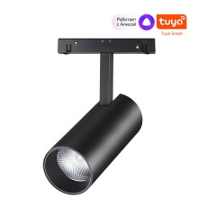 359498 SHINO NT24 136 черный Трековый низковольт. св-к диммир. со сменой цв.температуры, пульт ДУ/Tuya Smart Life IP20 LED 20W 48V 3000-6500K FLUM