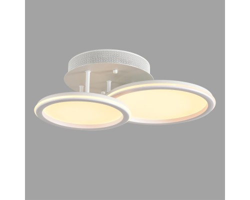 8380/45CL LEDIO LN белый, металл/акрил Умная люстра потолочная с ПДУ и голосовым управлением LED 45W 3000-6500К 220V ALIS SMART