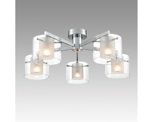 8261/5C MODERNI LN26 металл/стекло, хром/прозрачный Люстра потолочная E14 5*40W 220V VERDI