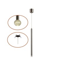 4375/3LA HIGHTECH ODL26 Подвесной светильник  никель/хрусталь. стекло/металл IP20 LED 3W 400Лм 3000K 220-240V FIANO