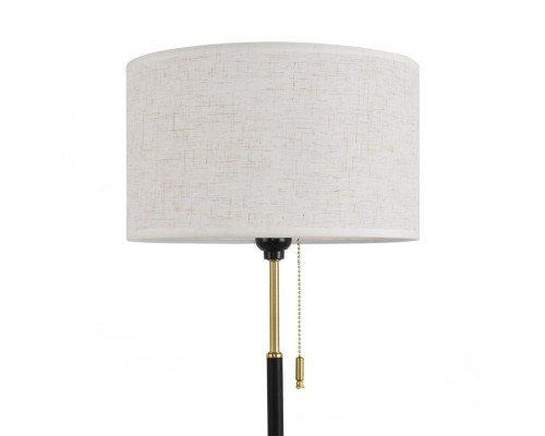 8358/1T CLASSI медь/черный/белый, металл/текстиль Настольная лампа E27 60W 220V IRISA