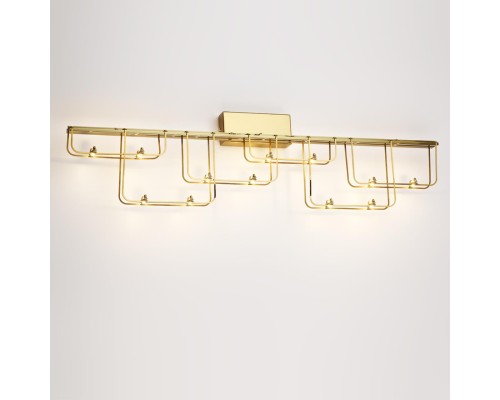 7060/12WL HIGHTECH ODL26 Настенный светильник  нерж/сталь золото  IP20 LED 12W 1080Лм 3000K 220V ZAHA