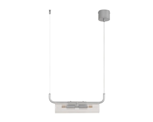 8258/2 SUSPENTIONI LN26 серебро/прозрачный, металл/стекло Подвес G9 2*20W 220V TORONTO