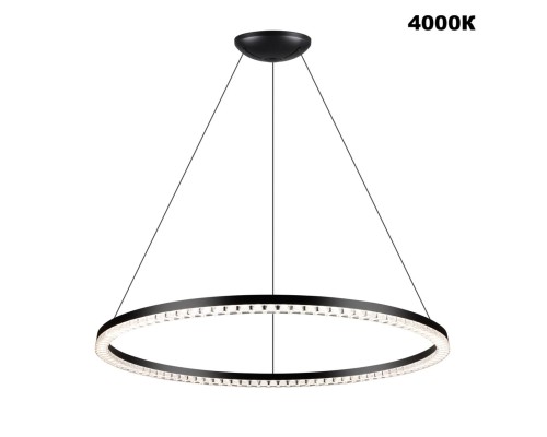 359711 LEDO NT25 000 черный Светильник подвесной диммир. со сменой цв.темпер. (пульт ДУ/прилож. Smart Life) IP20 LED 70W 220-240V 1800-4000К MONILE