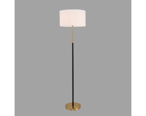 8358/1F CLASSI медь/черный/белый, металл/текстиль Торшер E27 60W 220V IRISA