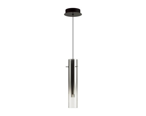 5062/5L PENDANT ODL24 317 черный/темн.хром/металл/стекло Подвес LED 5W 3000K SHINY