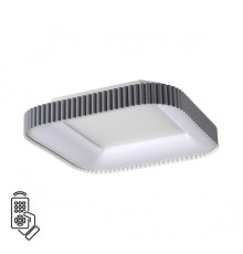 7769/56L AVRA LED SN 039 Светильник металл/белый/серый LED 56Вт+14Вт 3000-6000K 500х500 IP43 пульт ДУ+подсветка SHARMEL