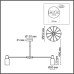 8100/12C COMFI LN25 бронза/белый металл/стекло Люстра потолочная Е14 12*40W 220V MAVE