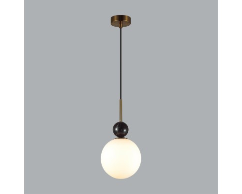 4361/1A MIDCENT ODL26 Подвесной светильник  бронзовый/белый/камень/металл IP20 E14 40W  220-240V LOLLA