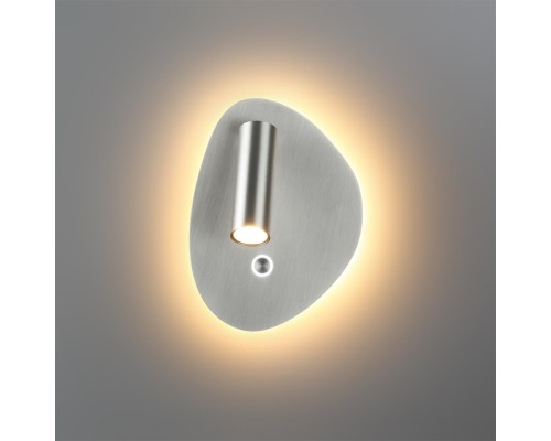 7184/9WL HIGHTECH ODL26 Настенный светильник  брашированный никель/металл  IP20 LED 9W 580Лм 2700K/3300K/4000K 120° 220-240V ROY