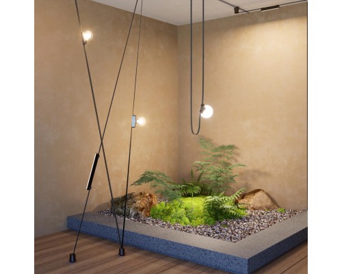 135258 SHINO NT24 088 черный Низковольтный текстильный шинопровод, длина 15м IP20 24V EASY