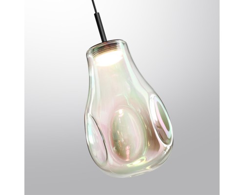 5098/4LB PENDANT ODL25 423 черный/бензиновый/металл/стекло Подвес LED 4W 4000K 388Лм NAVE