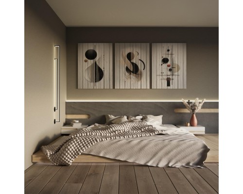 7022/14WL HIGHTECH ODL25 245 Настенный встраиваем. светильник металл/акрил IP20 LED 3000K 220V TEO