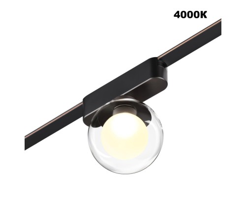 359474 SHINO NT24 106 черный Трековый смарт-светильник для низковольтного шинопровода с двумя режимами работы IP20 LED 6W 24V 3000-6000K EASY
