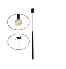 4373/3LA HIGHTECH ODL26 Подвесной светильник  черный/хрустальн. стекло/металл IP20 LED 3W 400Лм 3000K 220-240V FIANO